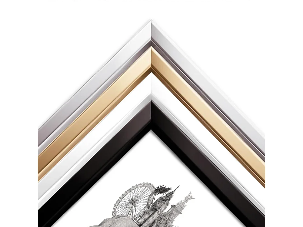 Image encadré, déco britannique, cadre noir art Londres, imprimé minimaliste de Londres, image de style urbain, 50x70 cm.