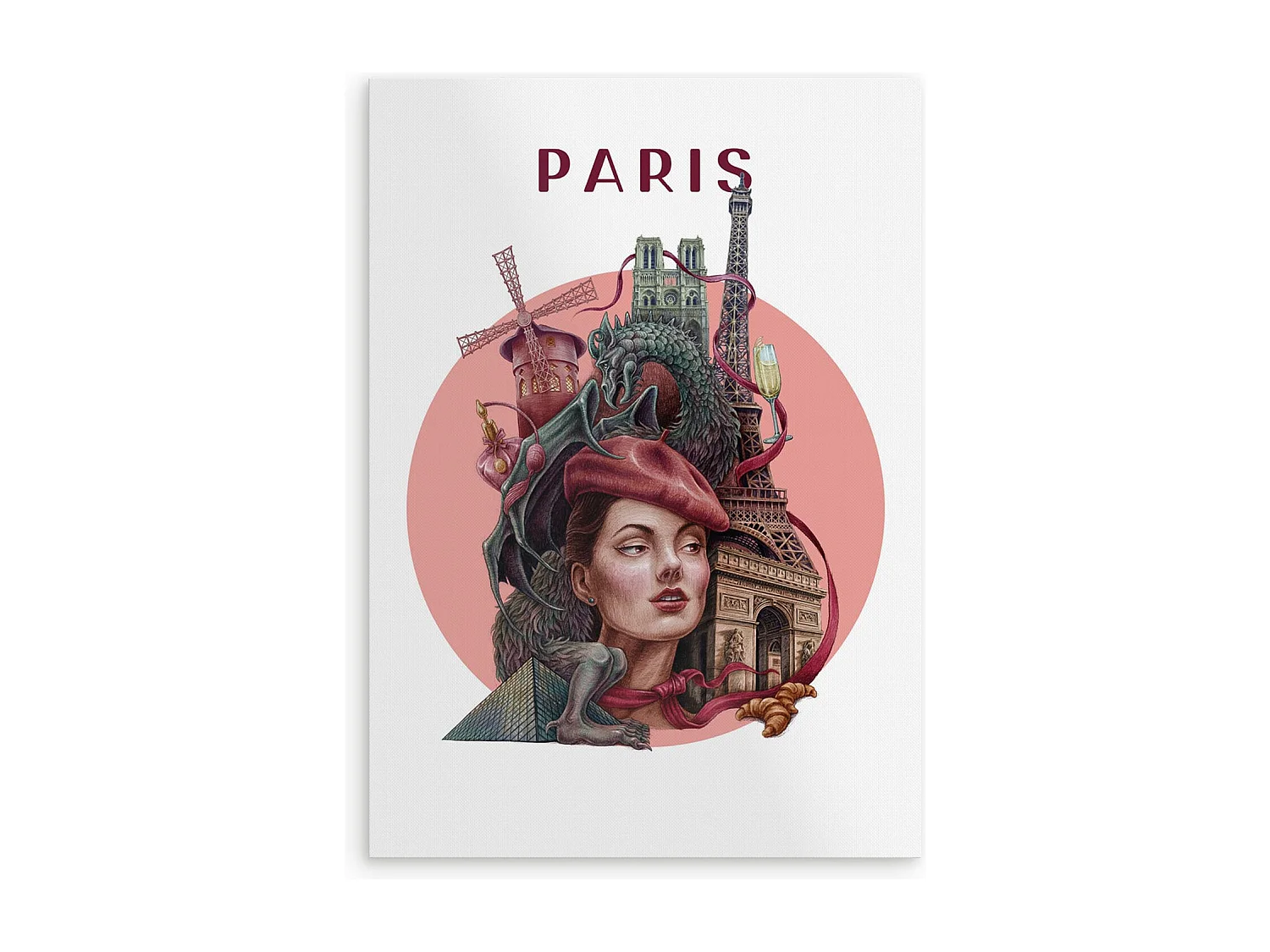 Póster, decoración ciudad francesa, París, 21x29,7 cm Arte de París, estampado urbano de París.