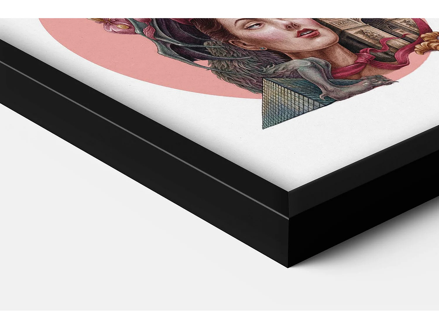 Image encadré, déco ville française, image cadre noir Paris, 50x70 cm Paris art, imprimé urbain Paris.