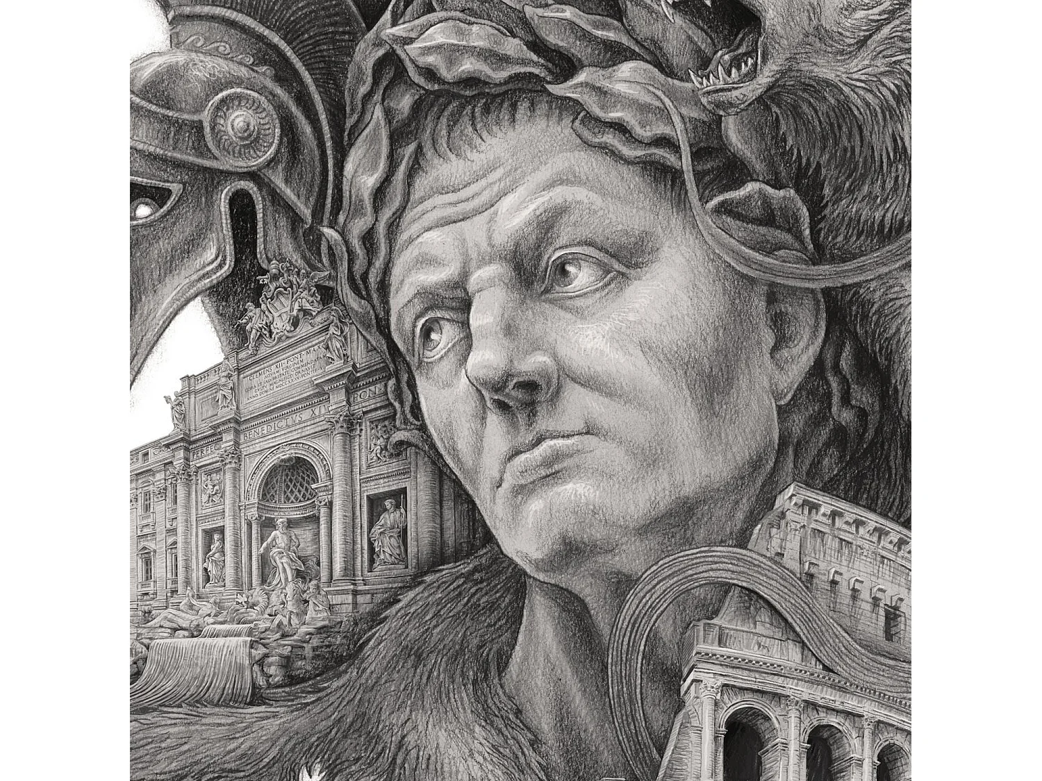 Poster, elegante italienische Dekoration, Rom-Kunst, Stadtplakat von Rom, Rom-Design 29,7 x 42 cm.