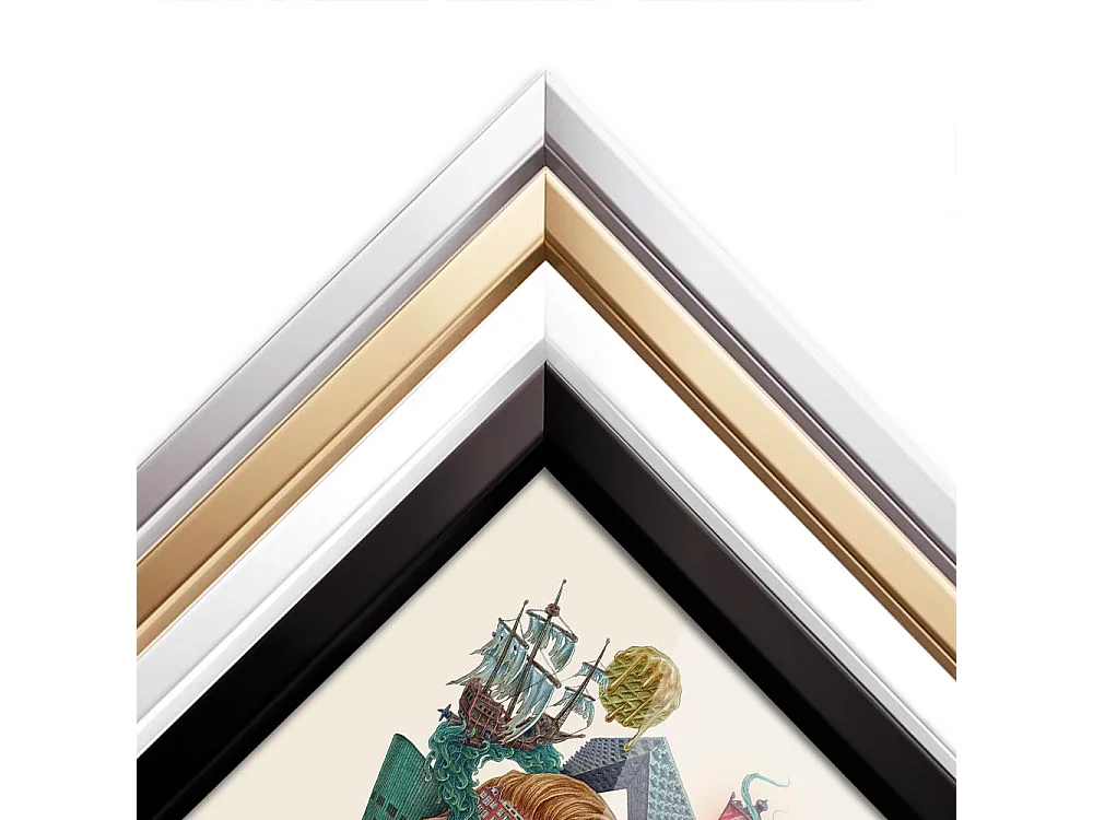 Image dans un cadre, décor hollandais moderne, cadre noir art d'Amsterdam, image urbaine d'Amsterdam, impression 50x70 cm.