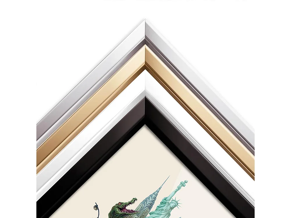 Imagen enmarcada, diseño ciudad americana, arte marco blanco Nueva York, impresión Nueva York 70x100 cm, cartel urbano Nueva York.