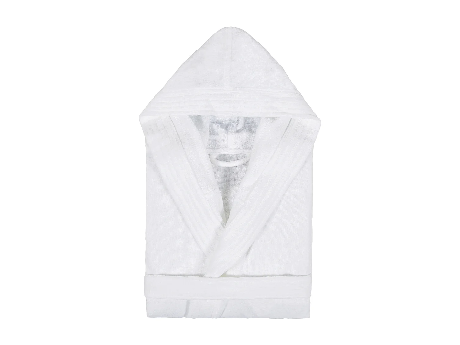 Peignoir à capuche adulte COOL coton XXL velours Blanc