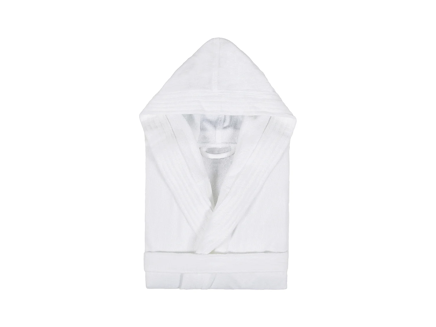 Peignoir à capuche adulte COOL coton XXL velours Blanc