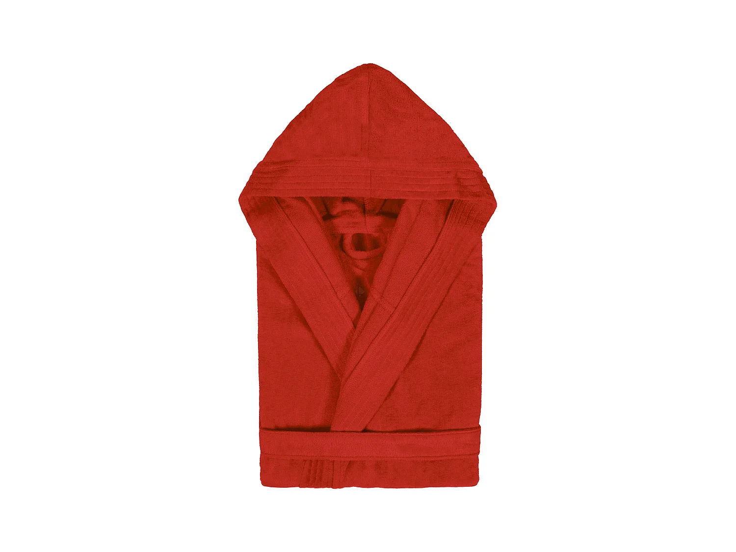 Peignoir à capuche adulte COOL coton XXL velours Rouge