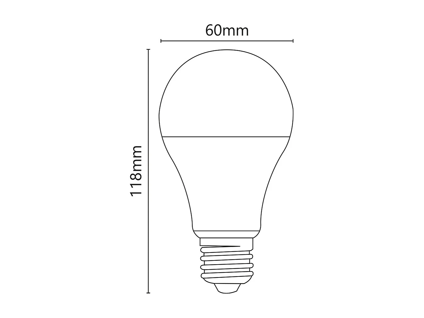 Ampoule LED classique 10W 1000lm 4000K E27