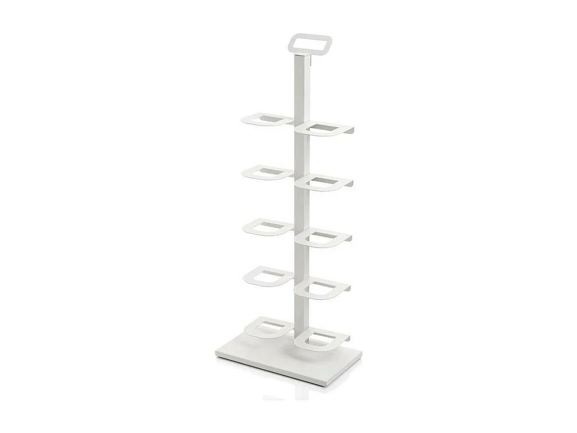 Zapatero estrecho TIDY, estantería metálica vertical para 5 pares de zapatos, ideal para pasillo y armario
