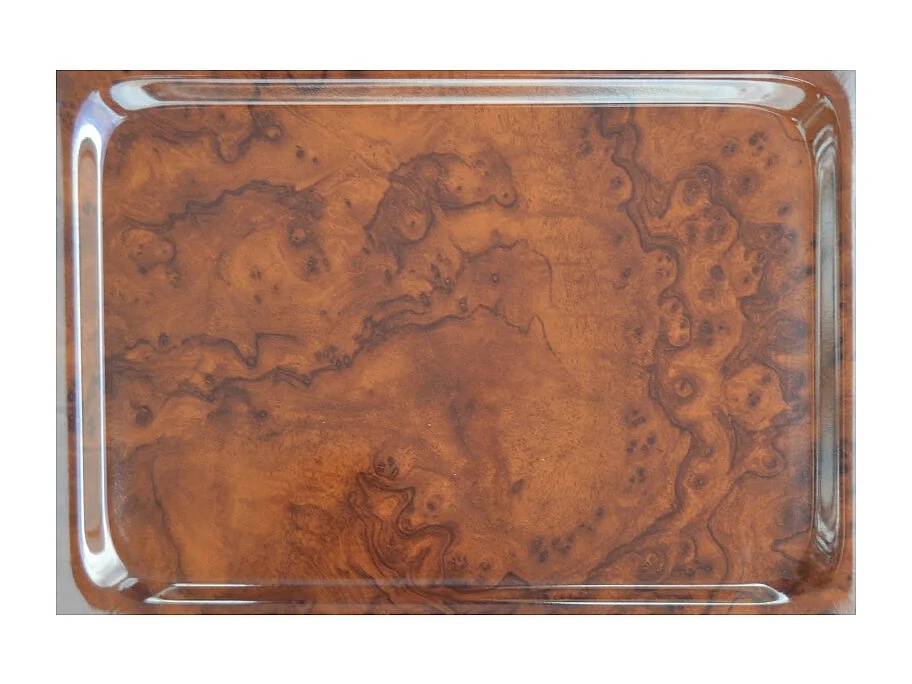 DON HIERRO - Carrito plegable con ruedas BAUHAUS, armazón con baño de oro, 3 estantes.-