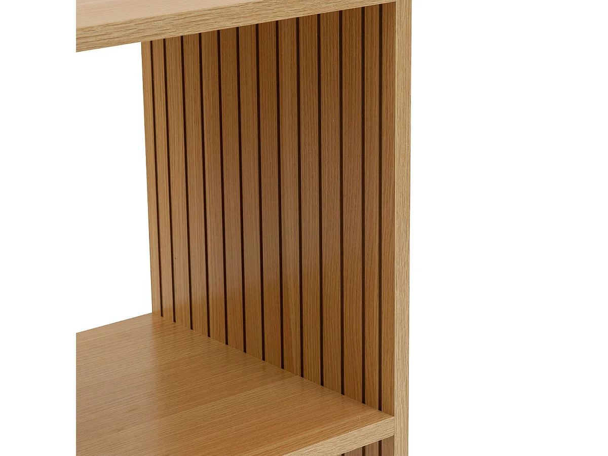 Étagère 3 Cases Mix "Tasso" 102cm Naturel