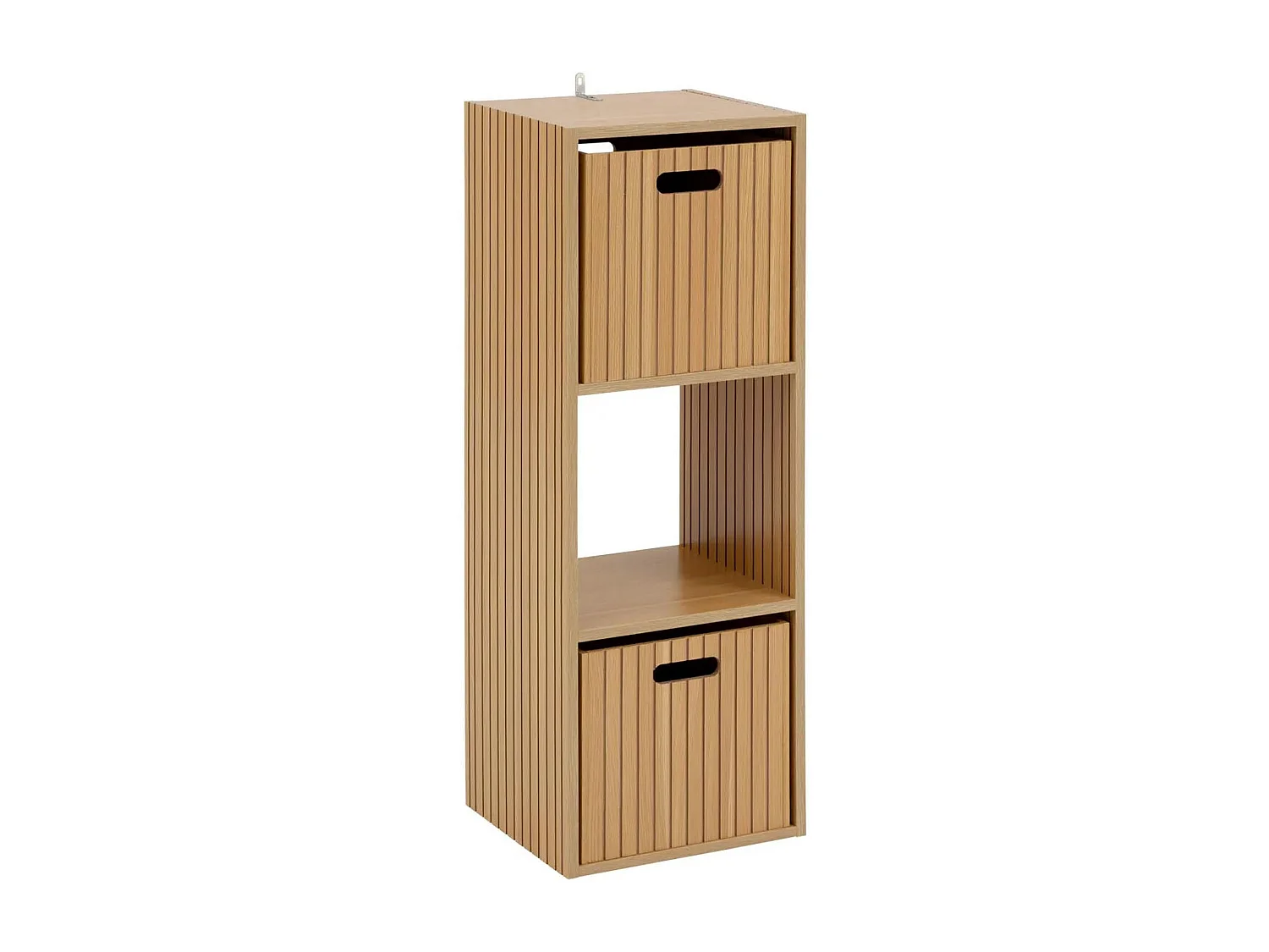 Étagère 3 Cases Mix "Tasso" 102cm Naturel