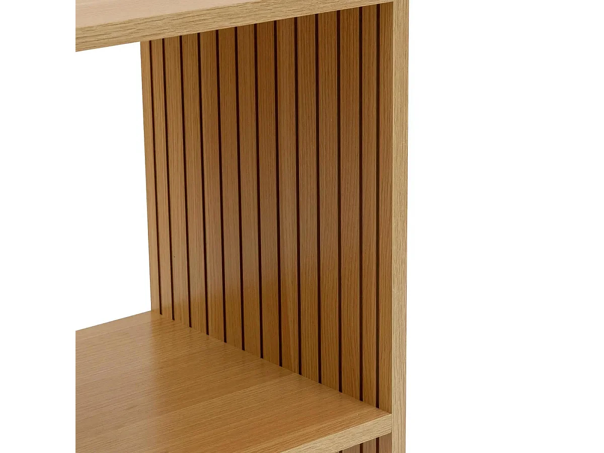 Étagère 3 Cases Mix "Tasso" 102cm Naturel