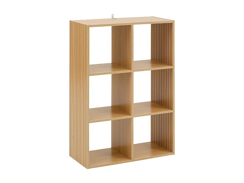 Étagère 6 Cases Mix "Tasso" 102cm Naturel