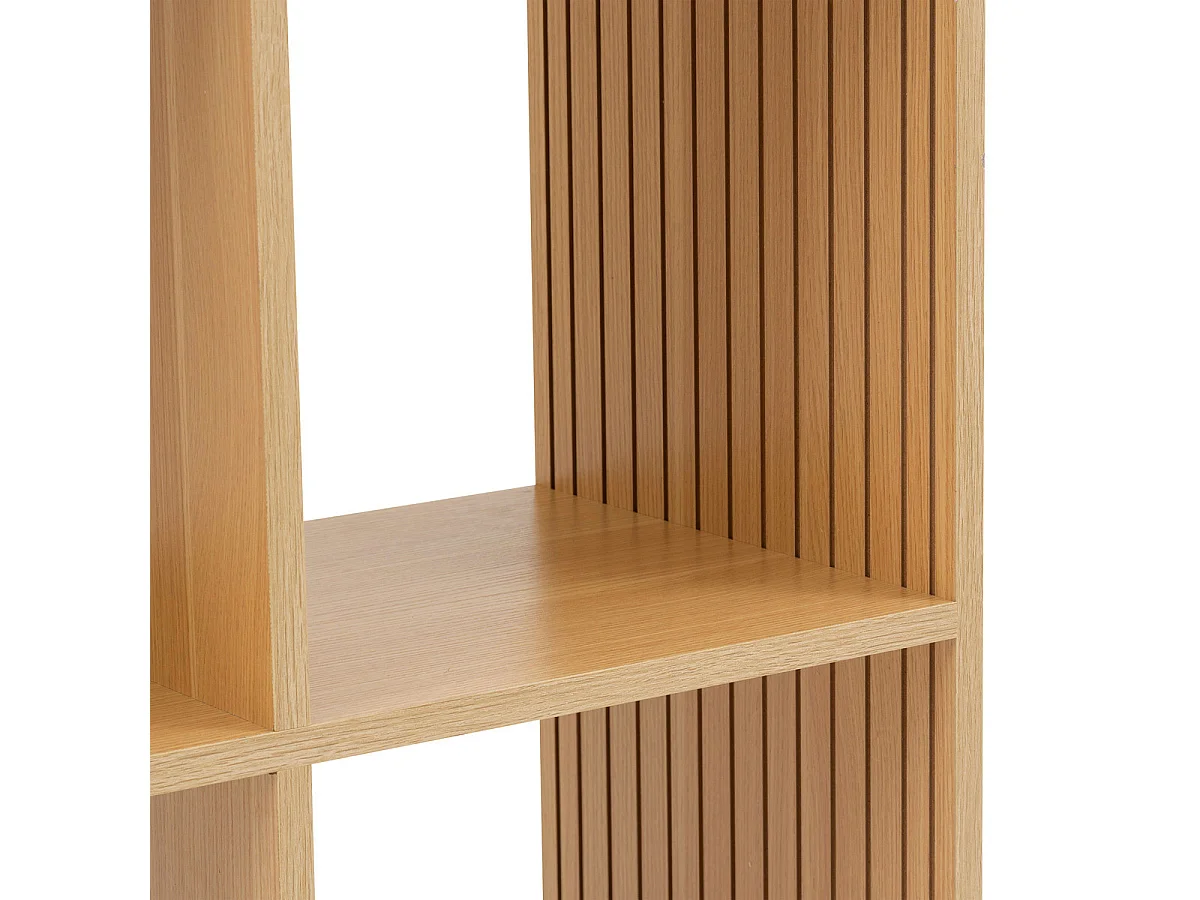 Étagère 6 Cases Mix "Tasso" 102cm Naturel