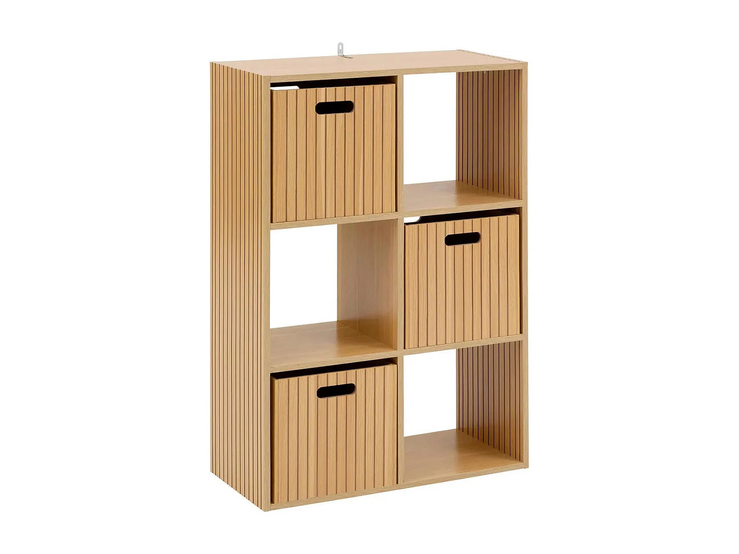 Étagère 6 Cases Mix "Tasso" 102cm Naturel