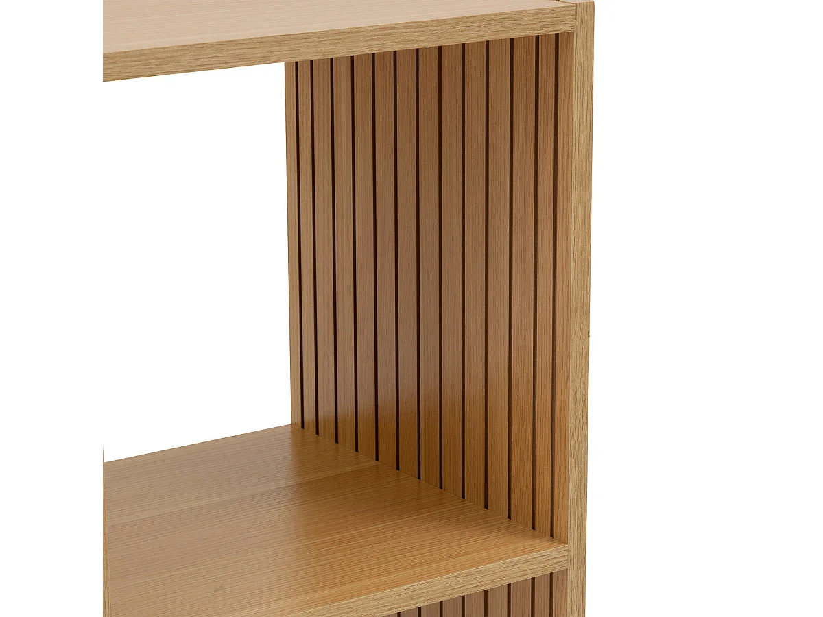 Étagère 4 Cases Mix "Tasso" 68cm Naturel