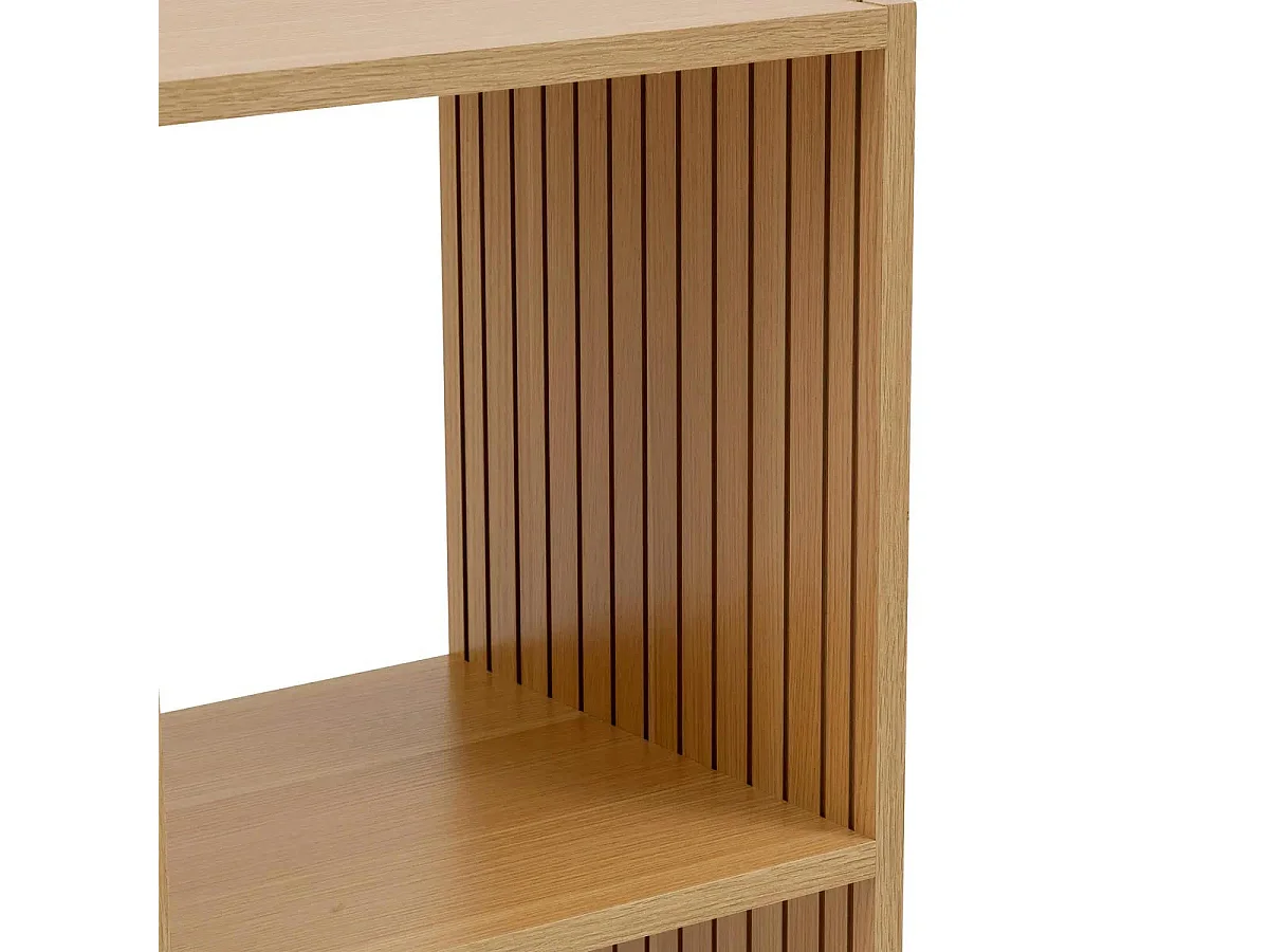 Étagère 4 Cases Mix "Tasso" 68cm Naturel