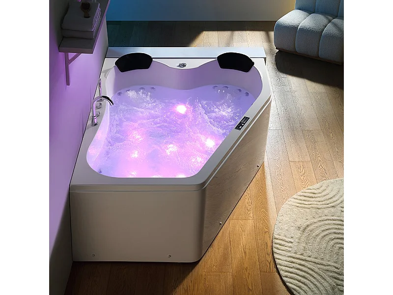 Baignoire balnéo MARINA 2 places ARCHIPEL® 181x151 - DROITE