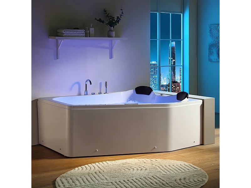 Baignoire balnéo MARINA 2 places ARCHIPEL® 181x151 - DROITE