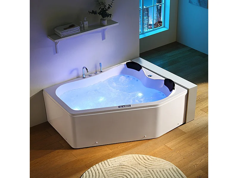 Baignoire balnéo MARINA 2 places ARCHIPEL® 181x151 - DROITE