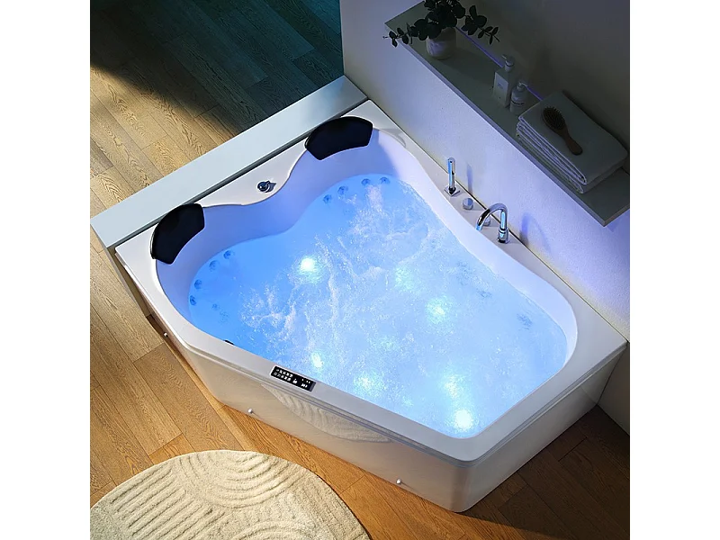 Baignoire balnéo MARINA 2 places ARCHIPEL® 181x151 - GAUCHE