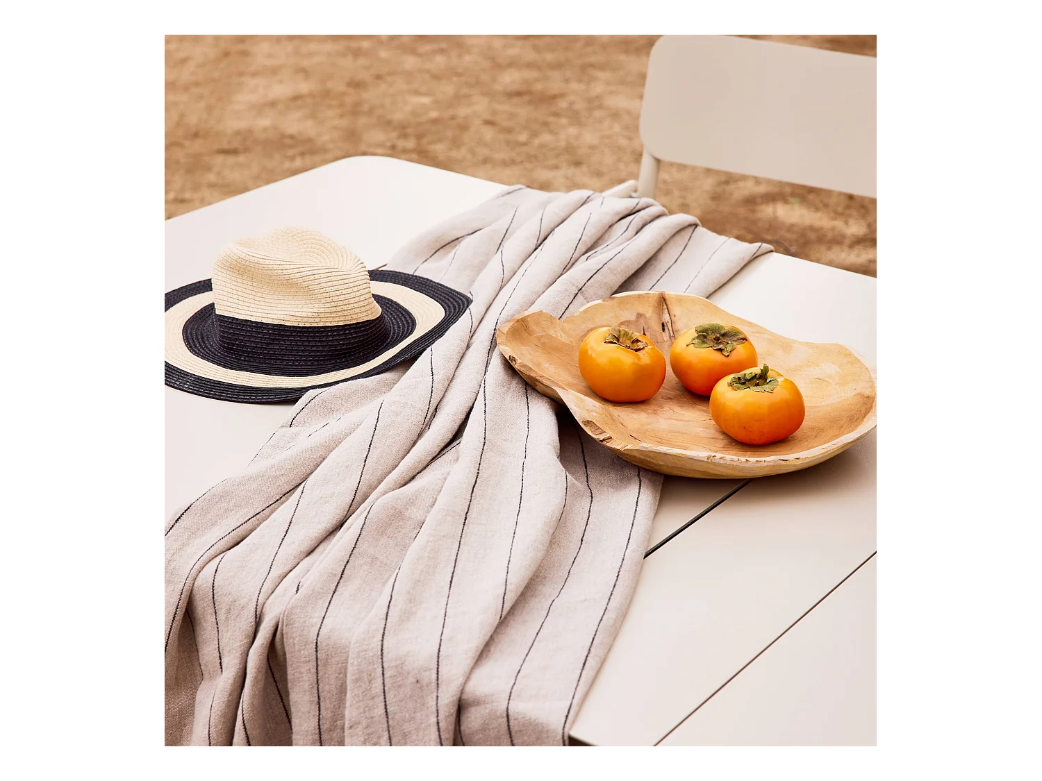 Tavolo da giardino in alluminio e textilene, allungabile, 8 sedie,