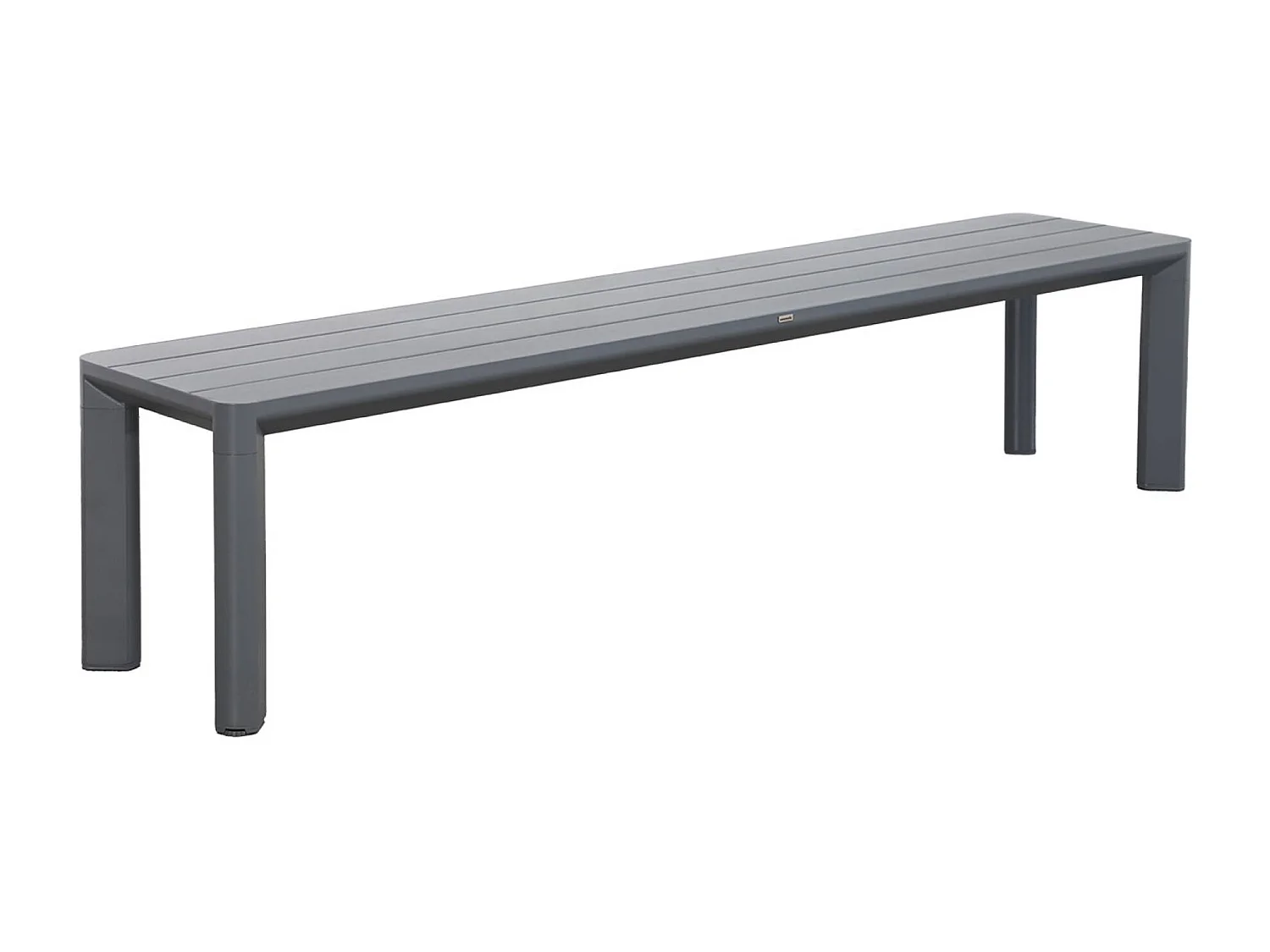 Mesa de jardín de aluminio,1 banco 4 sillas antracita