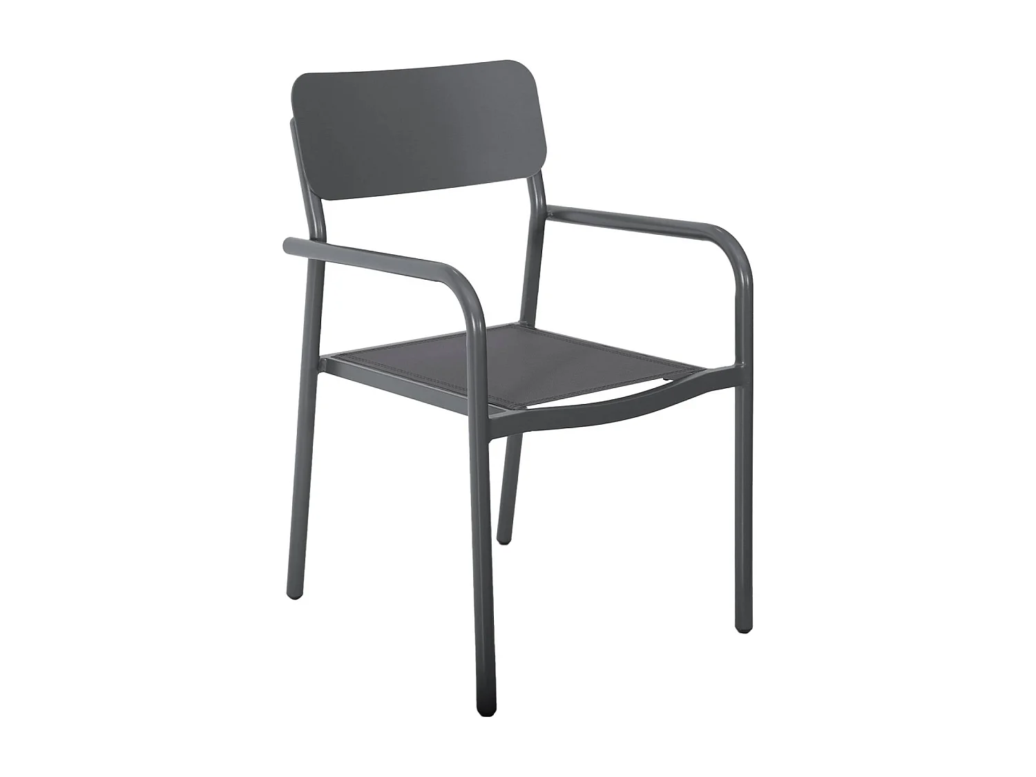 Mesa de jardín de aluminio,1 banco 4 sillas antracita