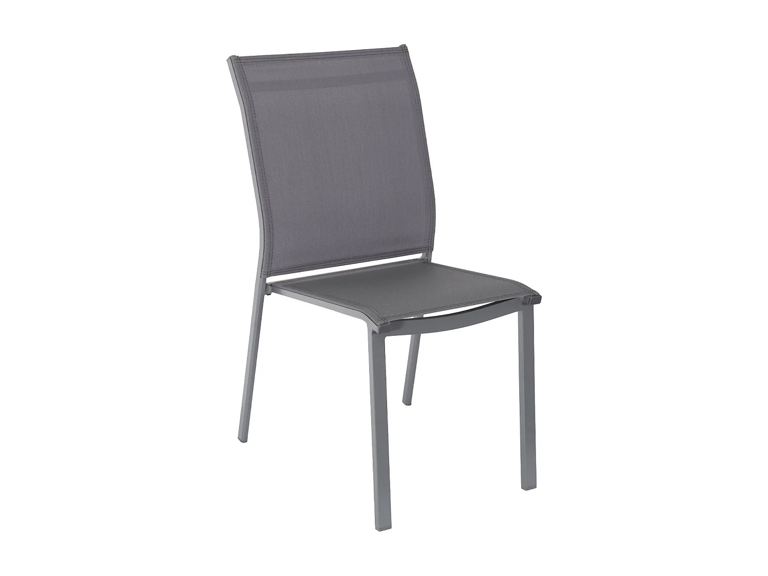 Set tavolo da giardino in alluminio e textilene con 1 panchina e 4