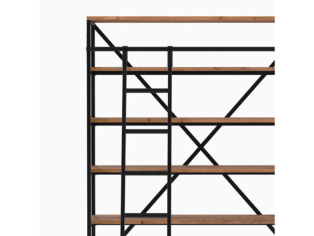 Set di 2 librerie in legno e metallo - Kasi