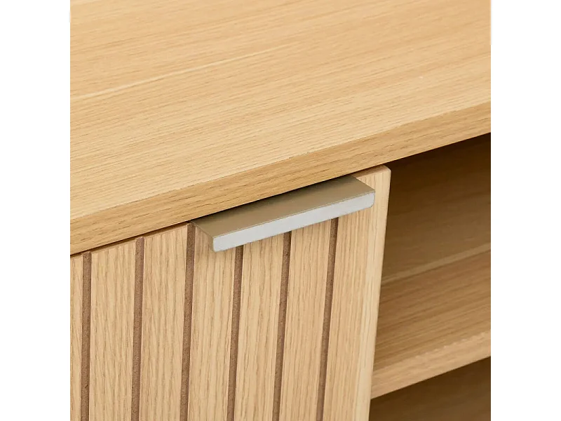 Meuble TV 2 Portes "Tasso" 120cm Naturel