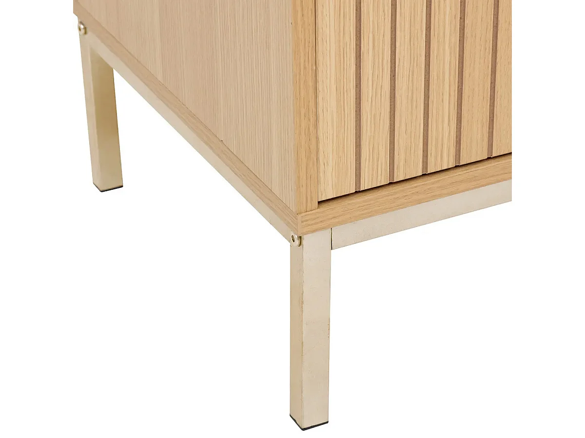 Meuble TV 2 Portes "Tasso" 120cm Naturel