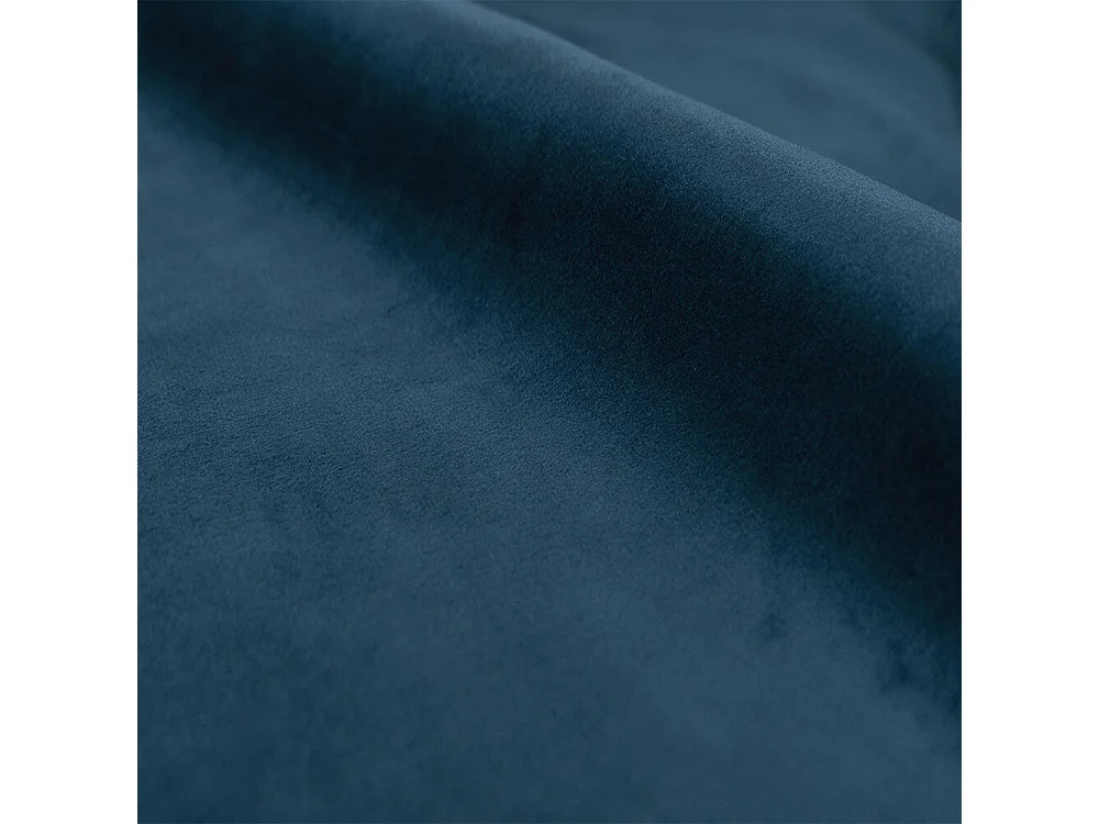 Pack sofá y sillón de terciopelo azul 3 plazas - Mona