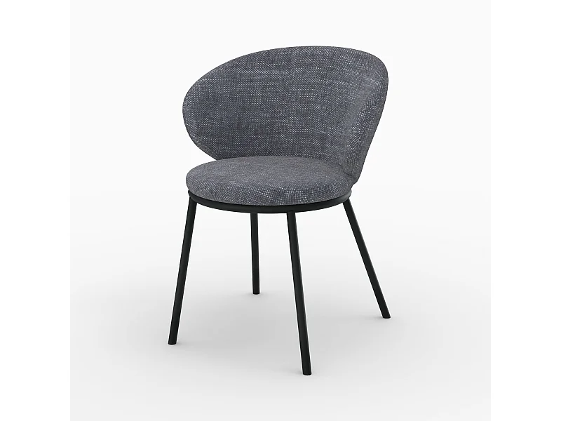 Silla en tejido gris - Angèle
