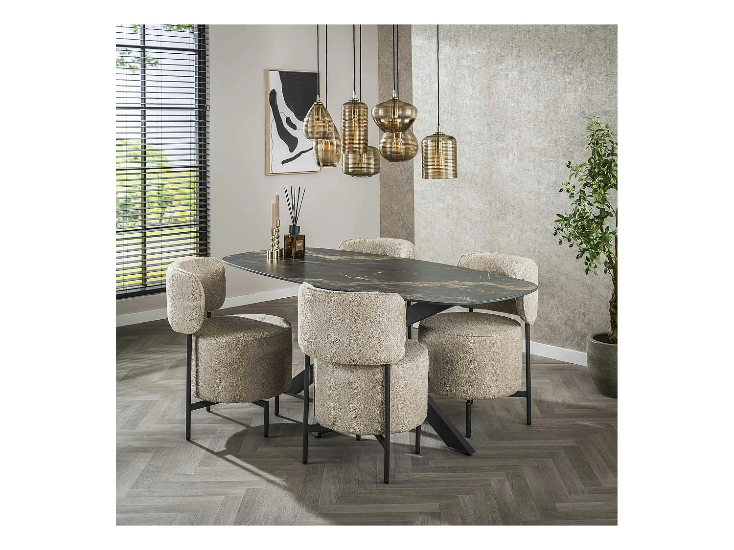Table en céramique design 180 cm GALWAY
