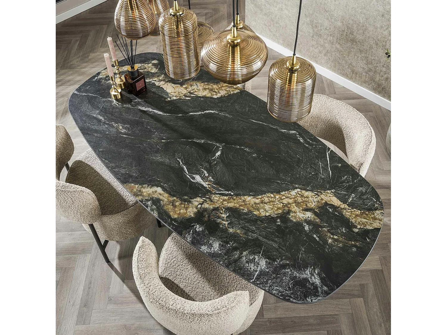 Table en céramique design 180 cm GALWAY