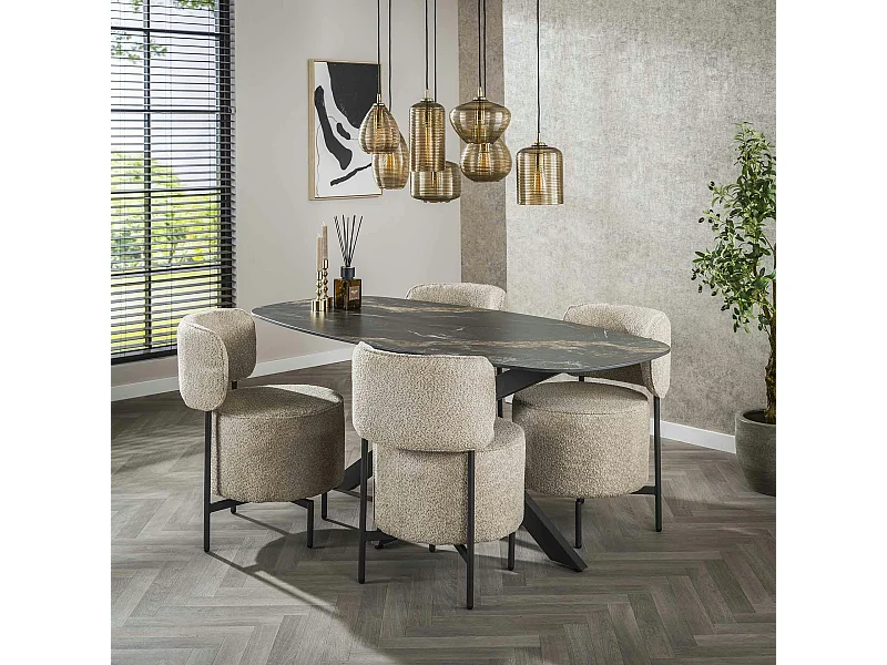 Table en céramique design 180 cm GALWAY