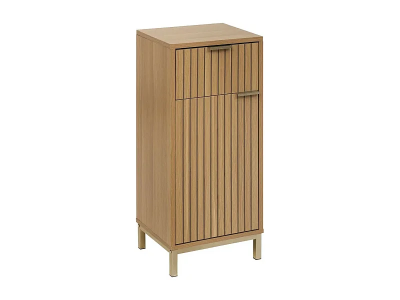 Meuble Bas Salle de Bain "Tasso" 80cm Naturel