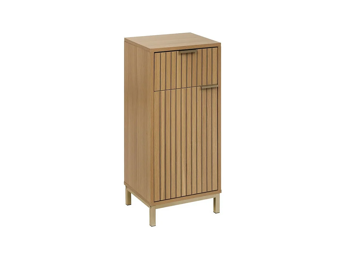 Meuble Bas Salle de Bain "Tasso" 80cm Naturel