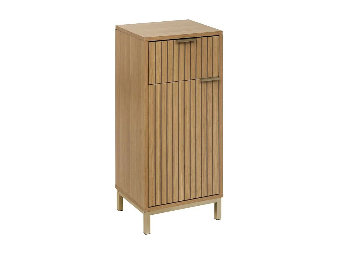 Meuble Bas Salle de Bain "Tasso" 80cm Naturel