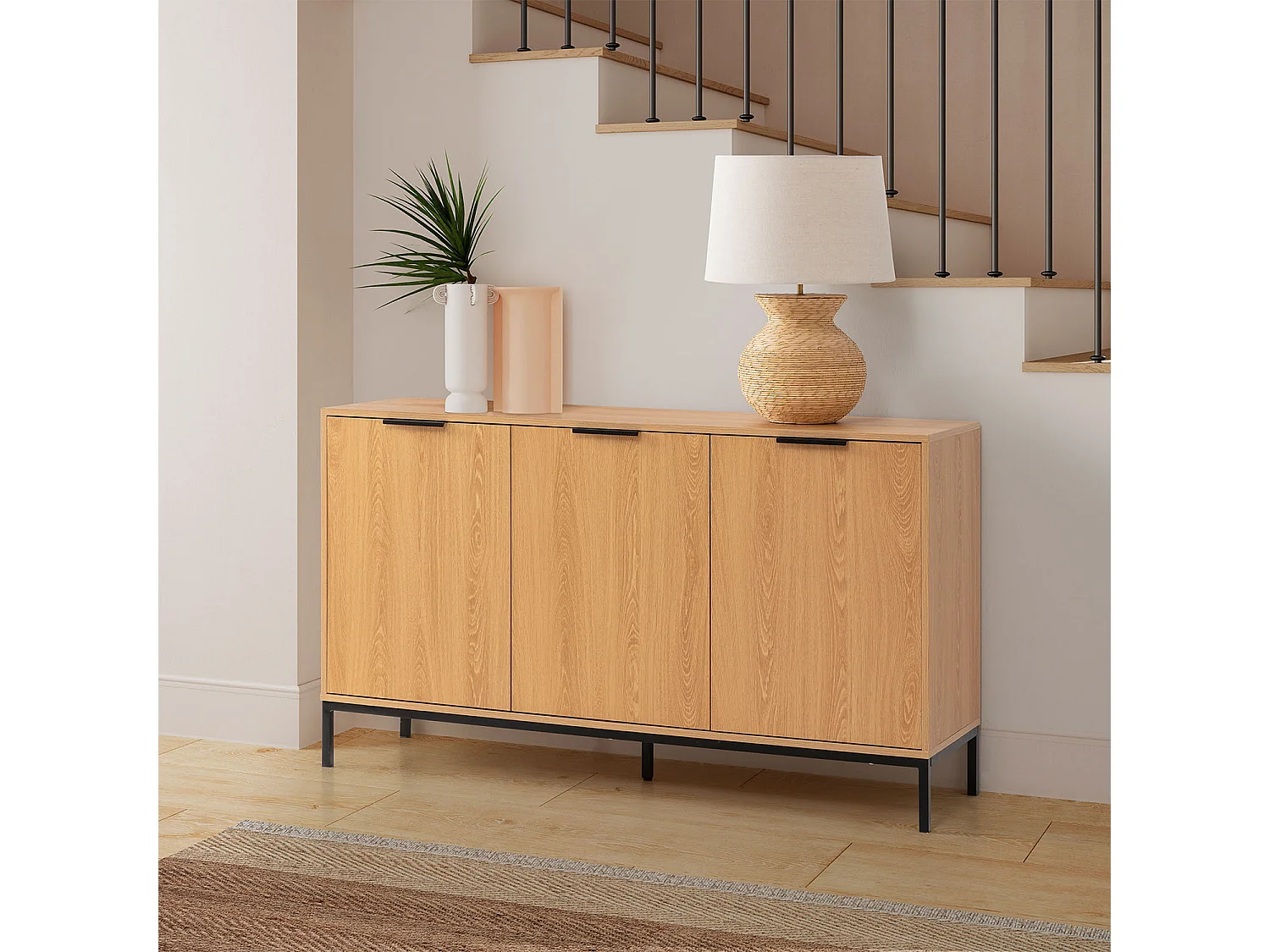 Credenza Auri 3 ante colore Rovere