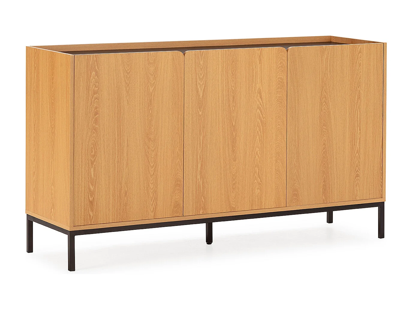 Credenza Curva 3 ante colore Rovere