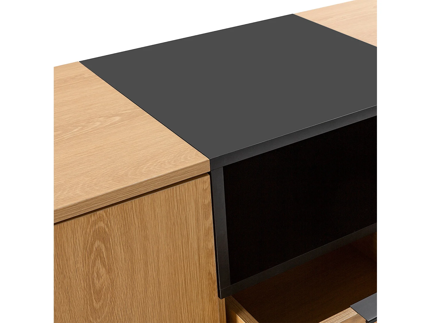 Mobile Tv Nieve 2 ante 1 cassetti colore Rovere