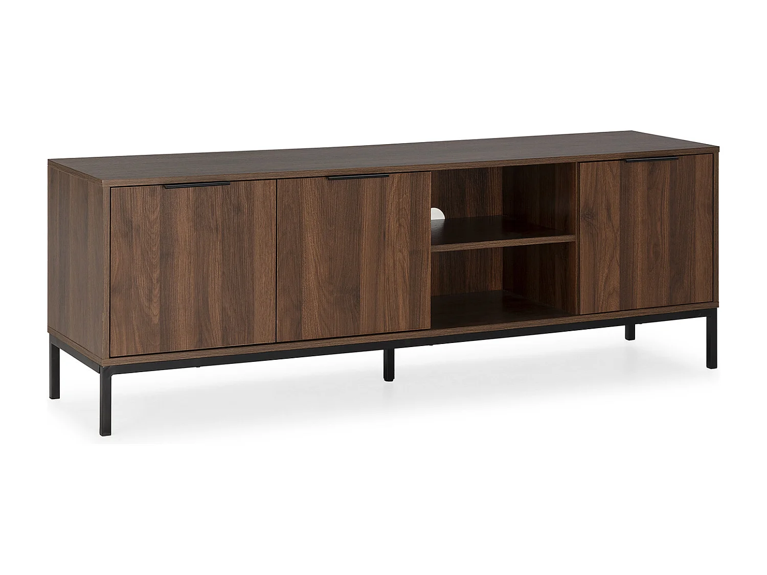 TV-Schrank Auri 3 türen Walnussfarbe