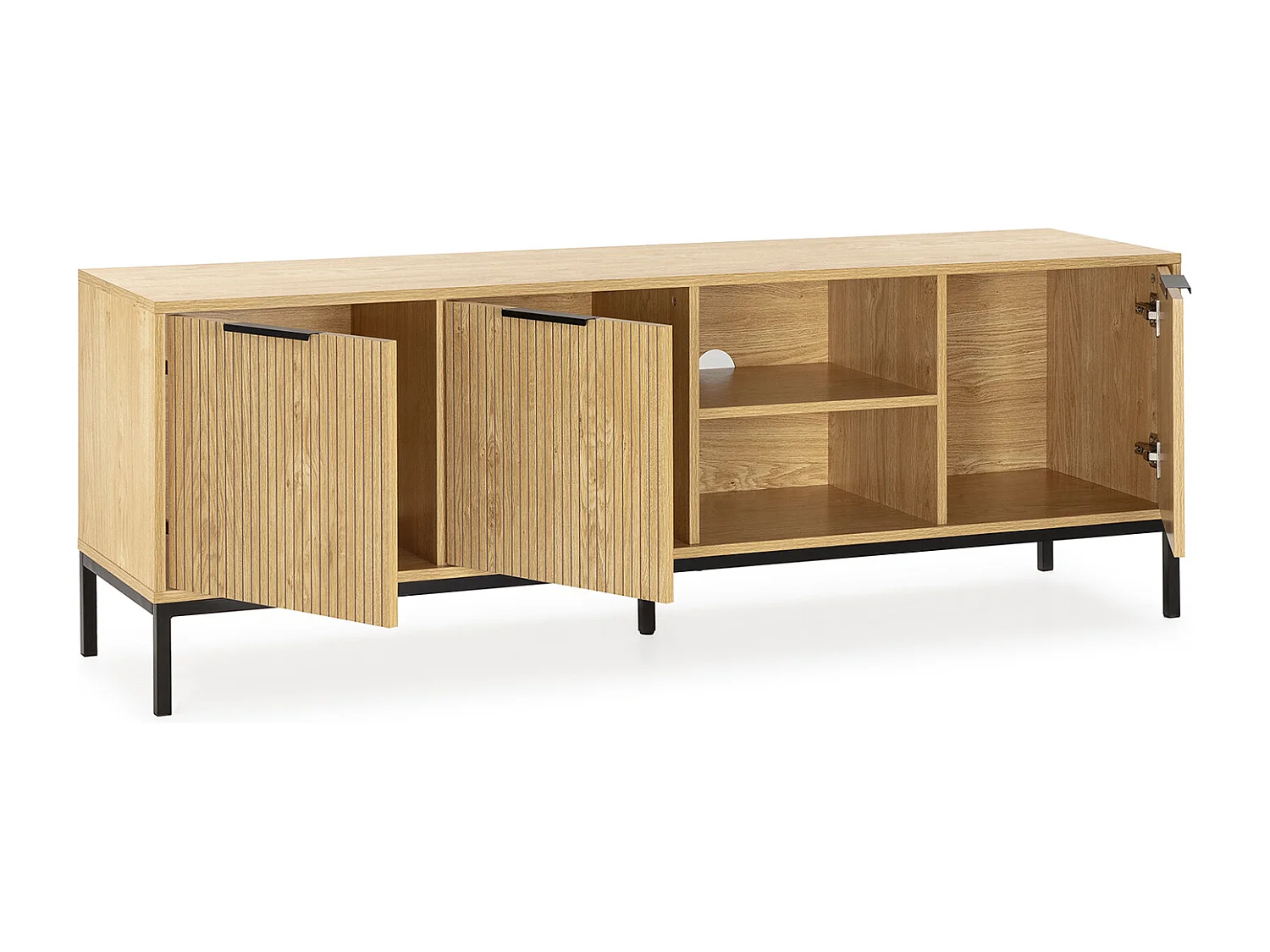 TV-Schrank Monica 3 türen in Eichenfarbe