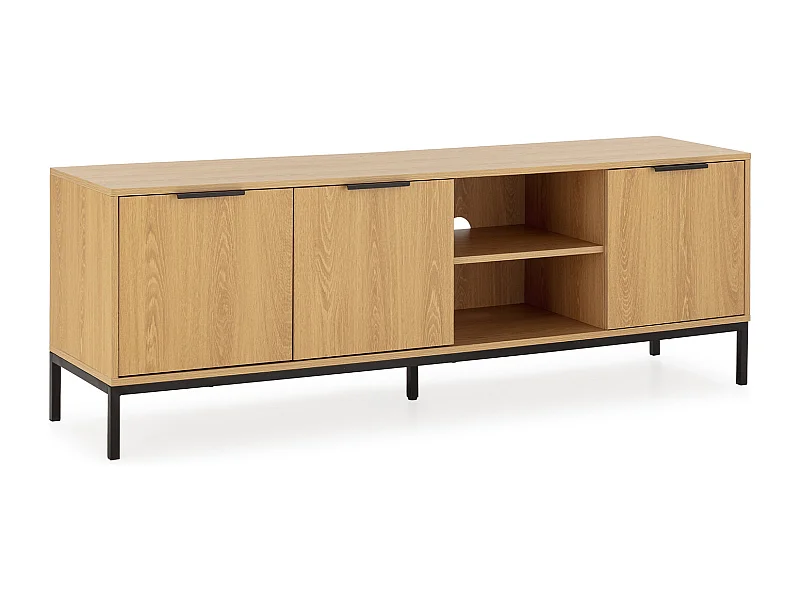 TV-Schrank Auri 3 türen Eichenfarbe