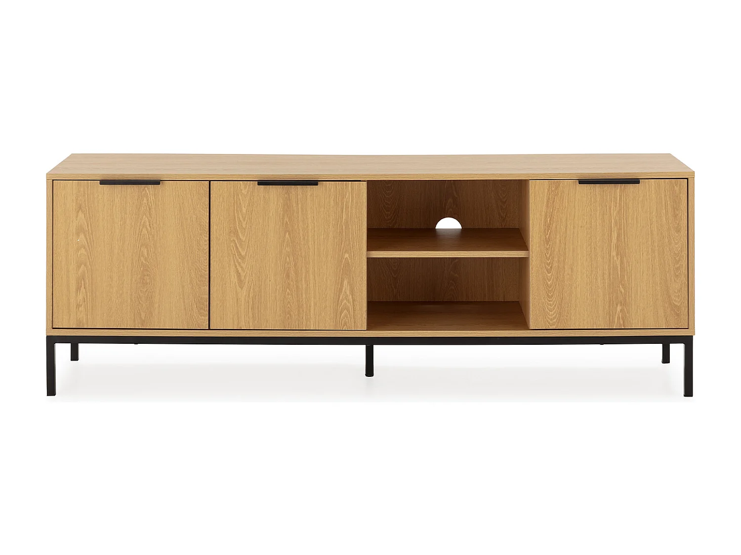 TV-Schrank Auri 3 türen Eichenfarbe