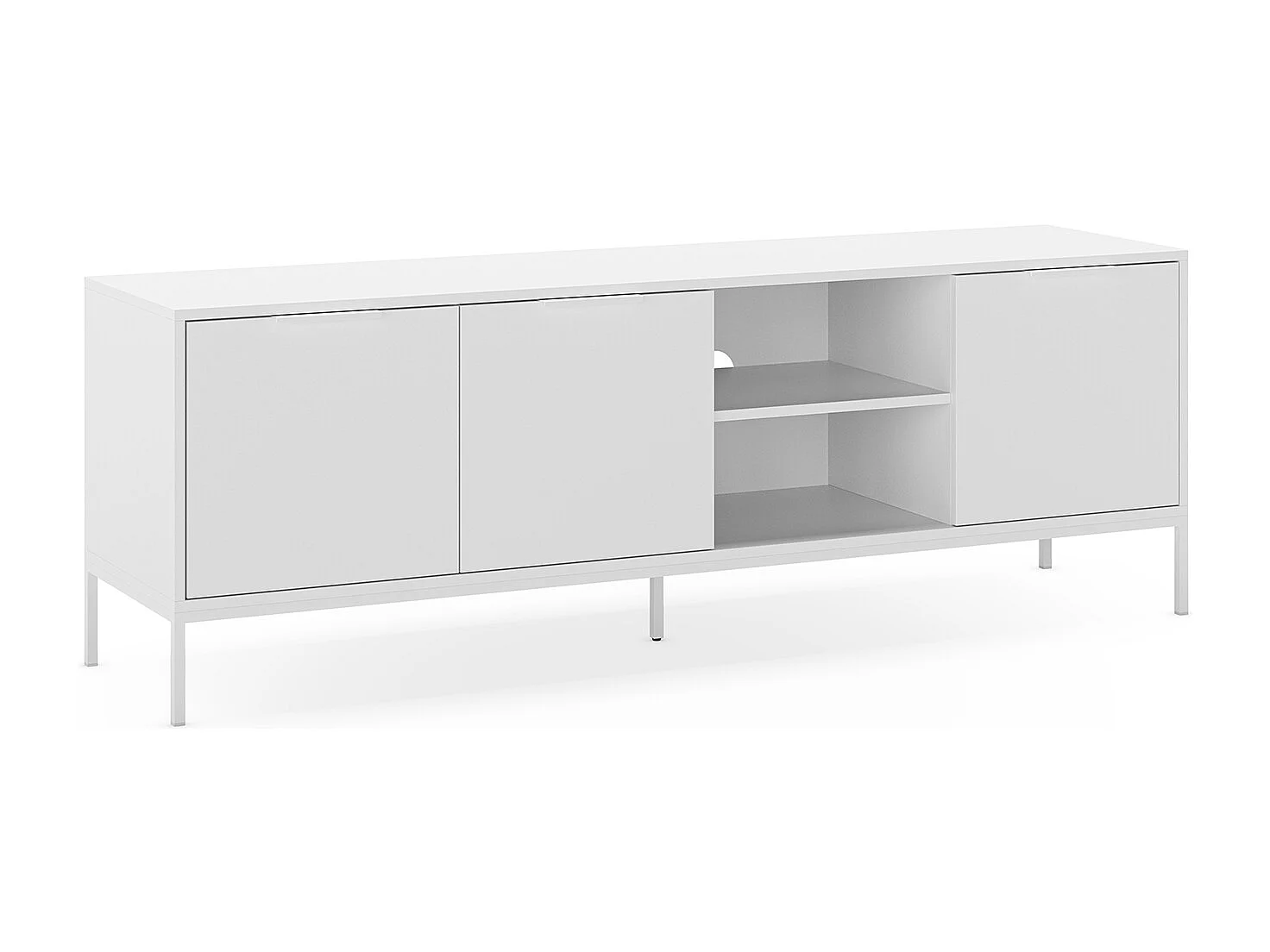 Mobile Tv Auri 3 ante colore Bianco