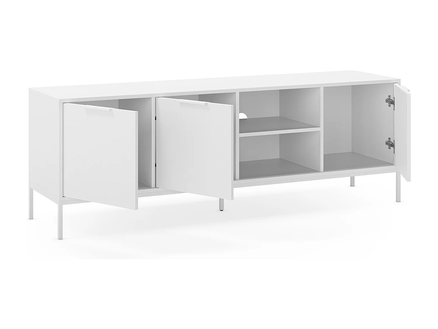 Mobile Tv Auri 3 ante colore Bianco