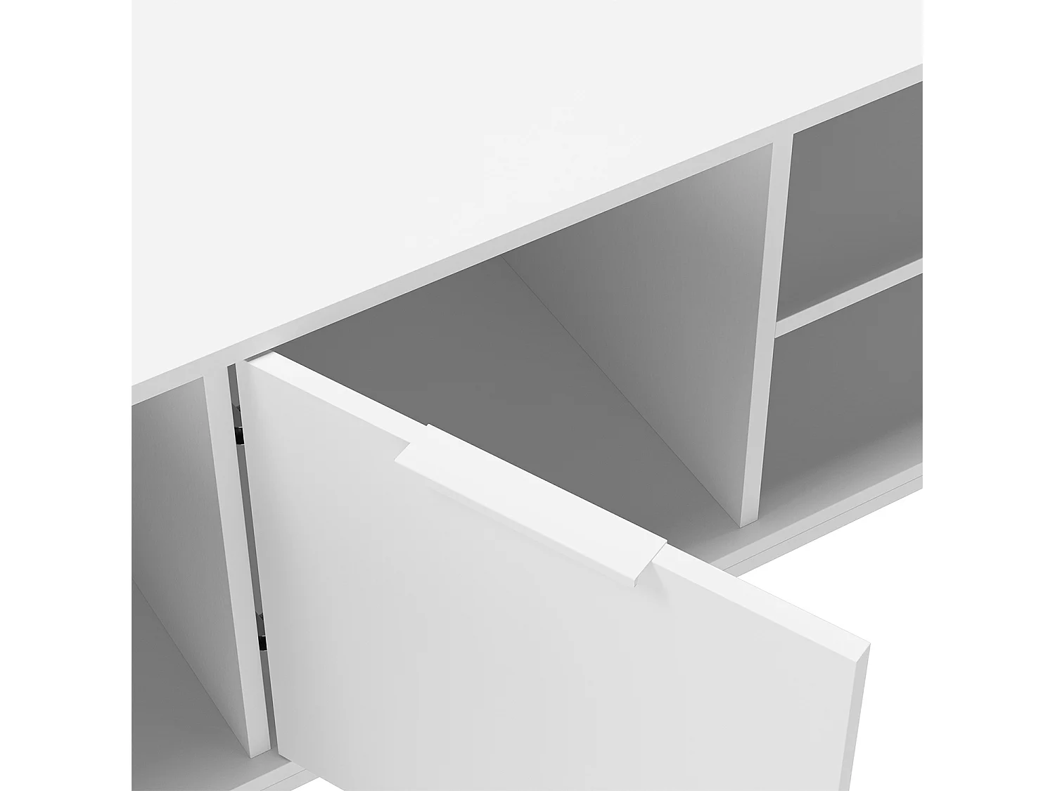 Mobile Tv Auri 3 ante colore Bianco