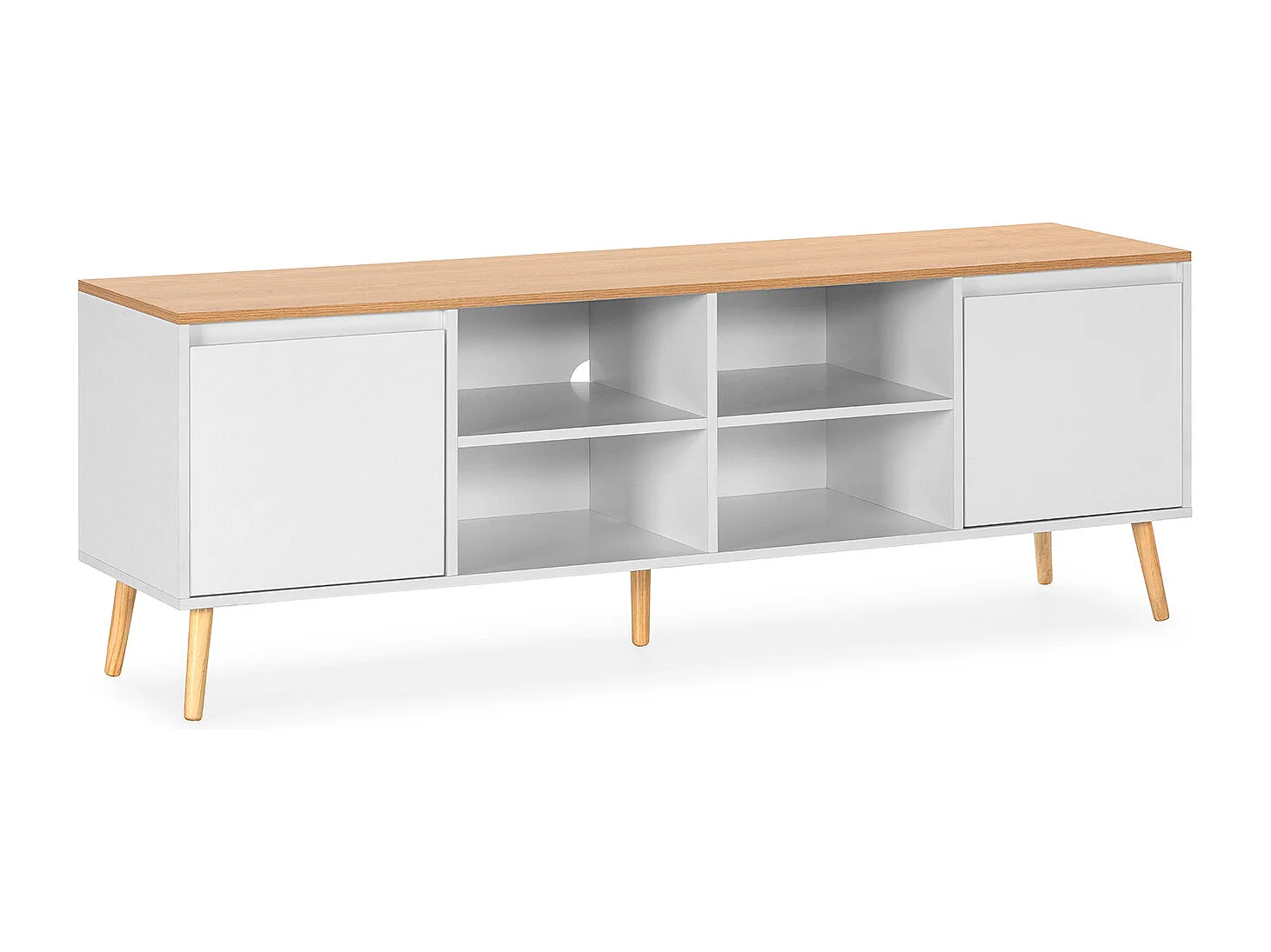 Mueble Tv Desi 2 puertas color Blanco